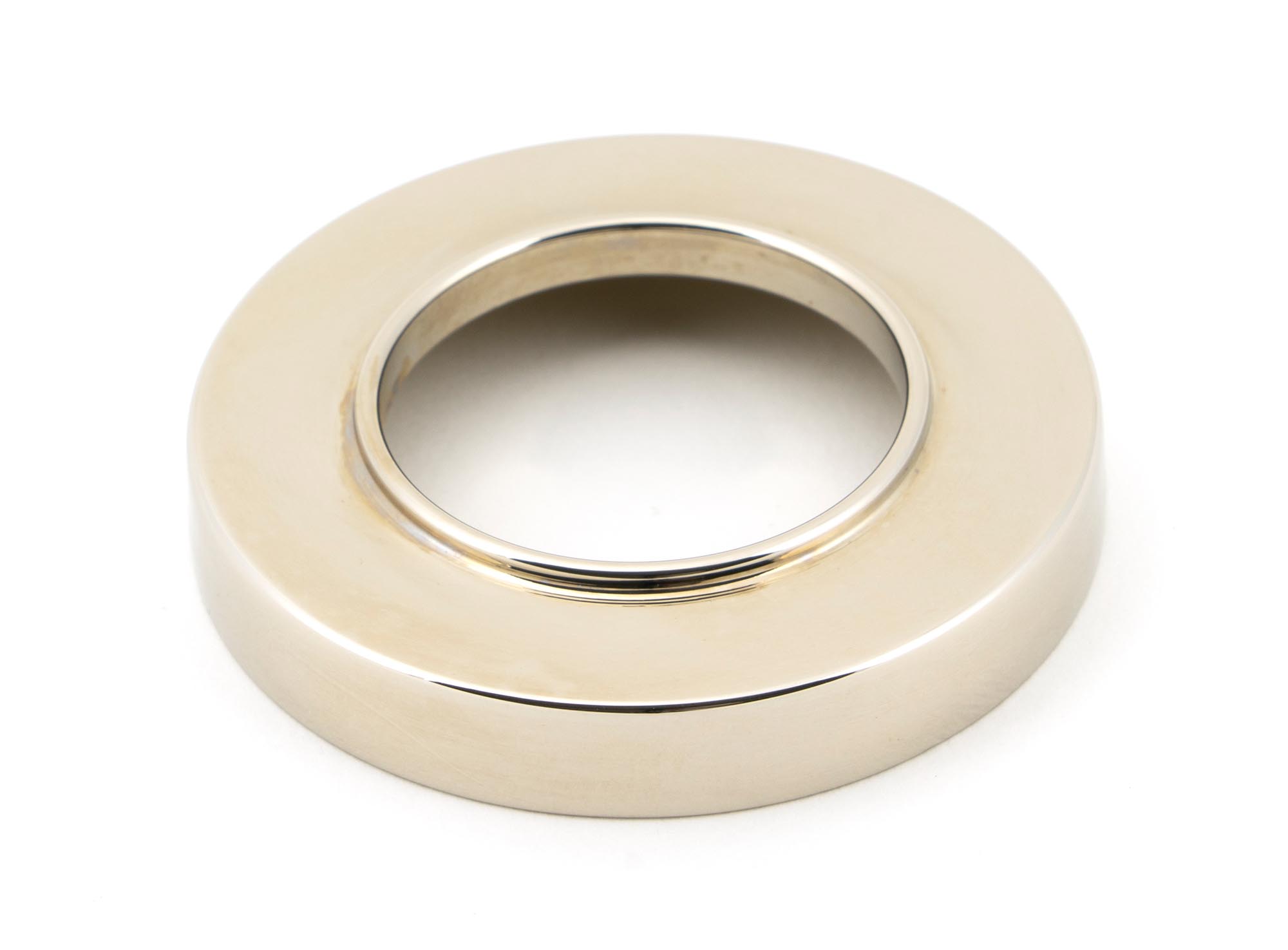 polished nickel brompton lever on rose set (plain) unsprung