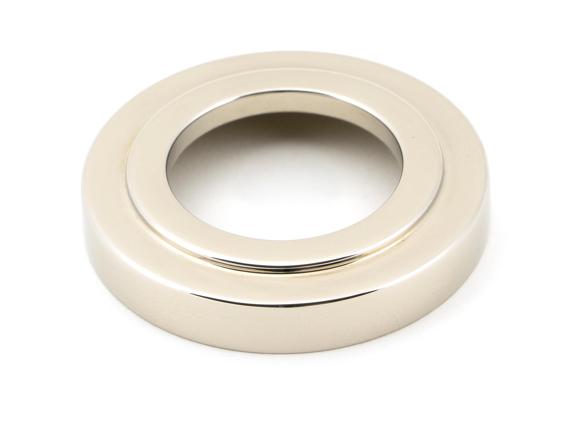 polished nickel brompton lever on rose set (art deco) unsprung