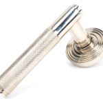 polished nickel brompton lever on rose set (beehive) unsprung
