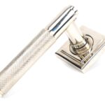 polished nickel brompton lever on rose set (square) unsprung