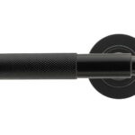 black brompton lever on rose set (plain) unsprung