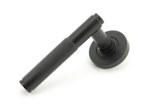 matt black brompton lever on rose set (plain) unsprung