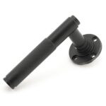 matt black brompton lever on rose set (art deco) unsprung