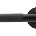 matt black brompton lever on rose set (beehive) unsprung