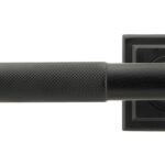 matt black brompton lever on rose set (square) unsprung