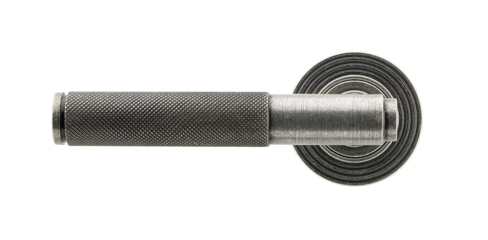 pewter brompton lever on rose set (beehive) unsprung