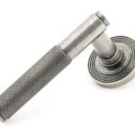 pewter brompton lever on rose set (beehive) unsprung