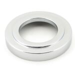 polished chrome newbury lever on rose set (art deco) unsprung