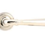 polished nickel newbury lever on rose set (art deco) unsprung