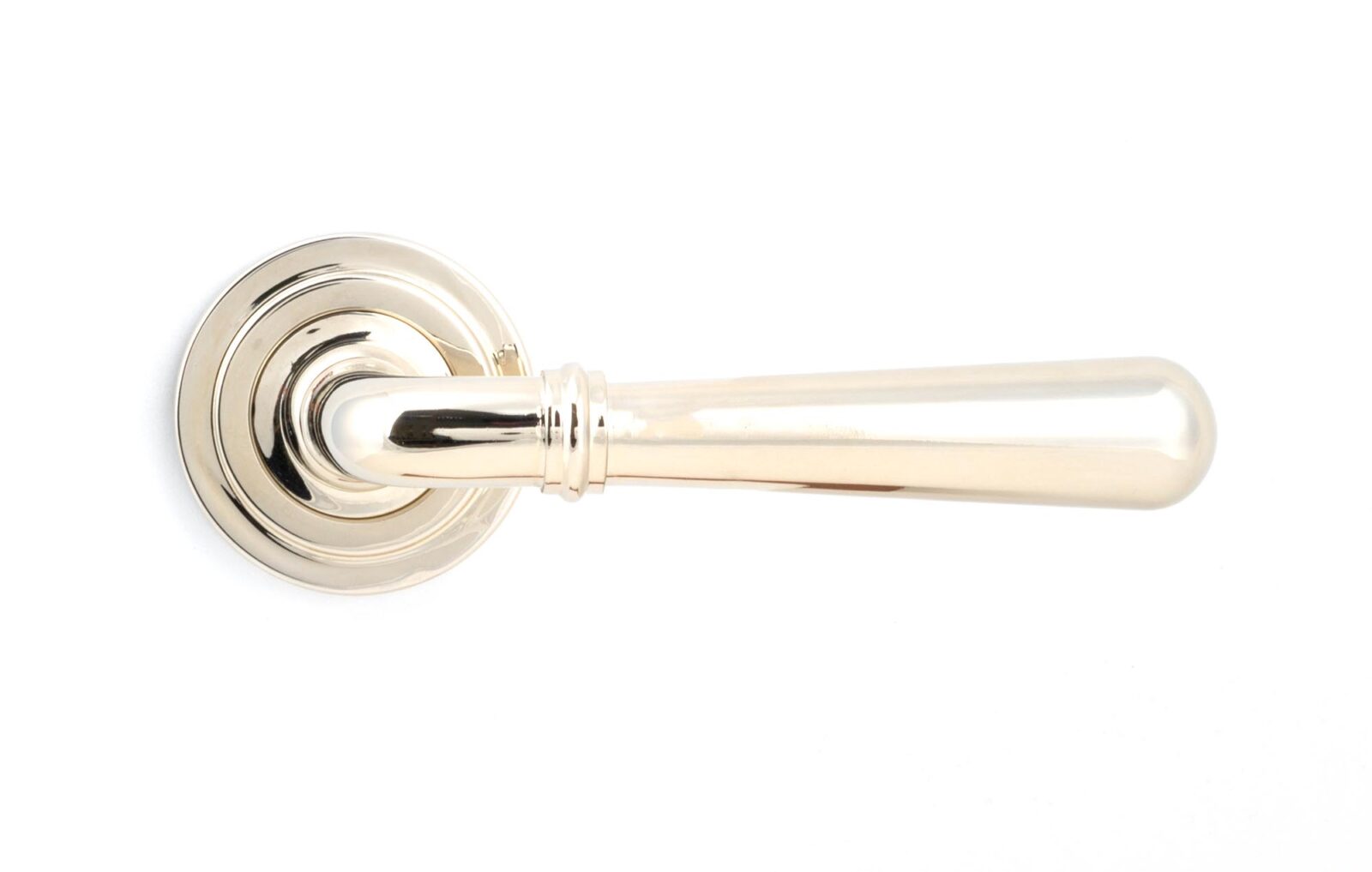 polished nickel newbury lever on rose set (art deco) unsprung