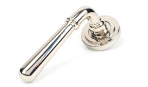 polished nickel newbury lever on rose set (art deco) unsprung