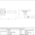 polished nickel newbury lever on rose set (square) unsprung