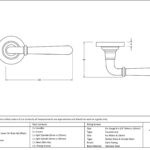 aged bronze newbury lever on rose set (plain) unsprung