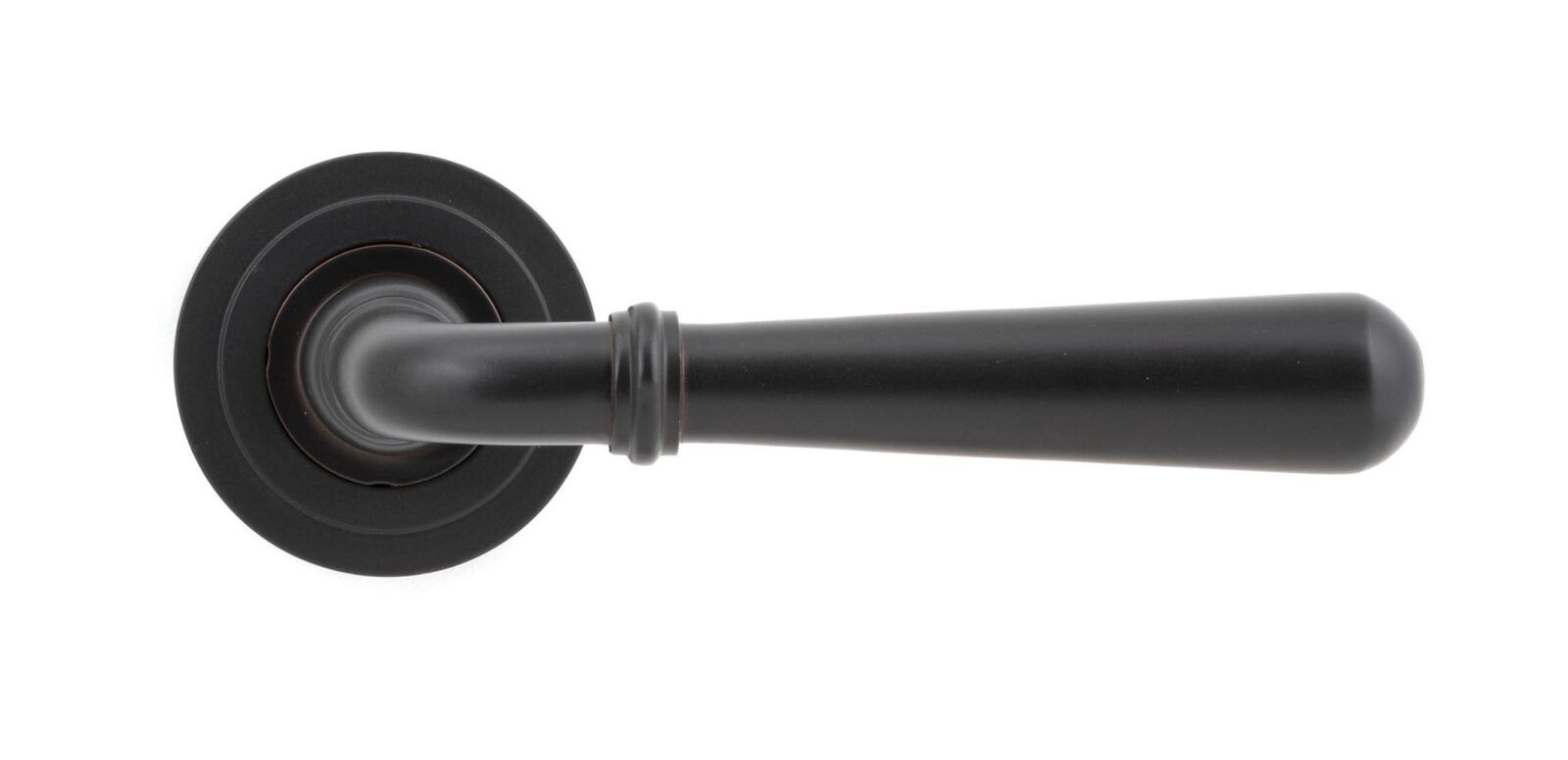 aged bronze newbury lever on rose set (art deco) unsprung