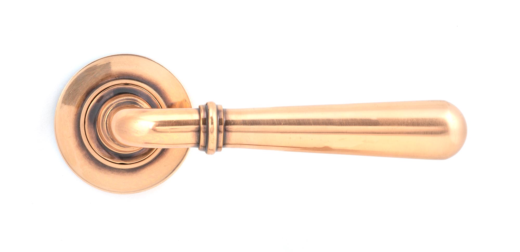 polished bronze newbury lever on rose set (plain) unsprung