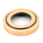 polished bronze newbury lever on rose set (art deco) unsprung