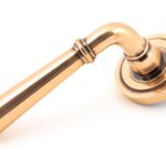 polished bronze newbury lever on rose set (art deco) unsprung