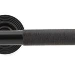 aged bronze brompton lever on rose set (beehive) unsprung