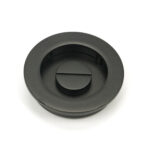 aged bronze 60mm plain round pull privacy set