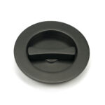 aged bronze 75mm plain round pull privacy set