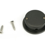 aged bronze 34mm round finger edge pull