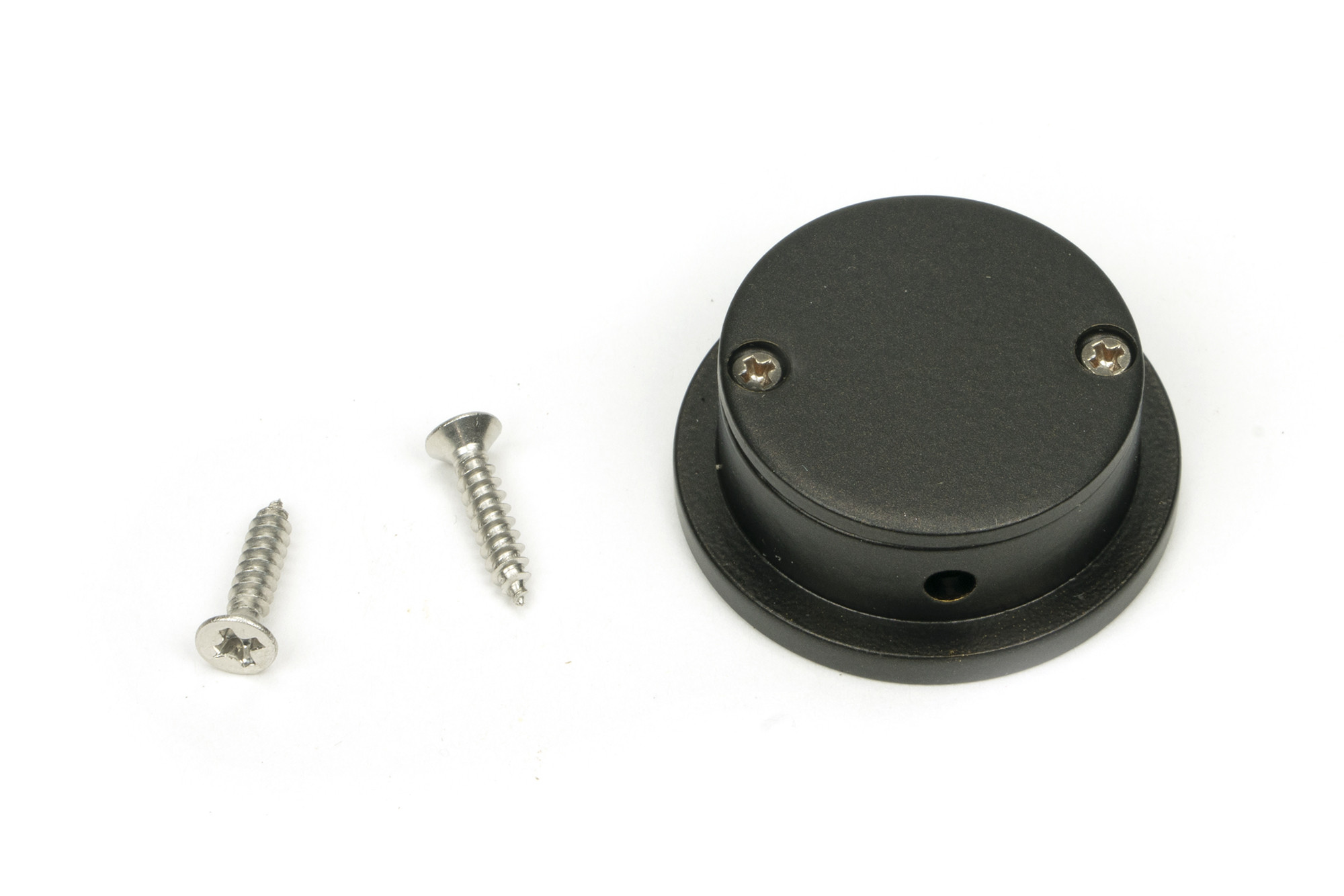 aged bronze 34mm round finger edge pull