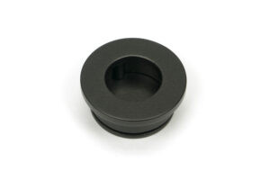 aged bronze 34mm round finger edge pull