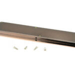 polished bronze 250mm art deco rectangular pull