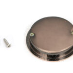 polished bronze 60mm art deco round pull