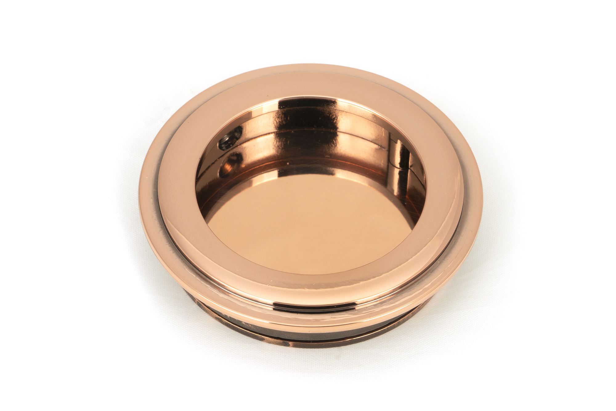 polished bronze 60mm art deco round pull