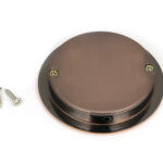 polished bronze 75mm art deco round pull