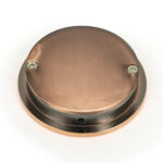 polished bronze 60mm plain round pull