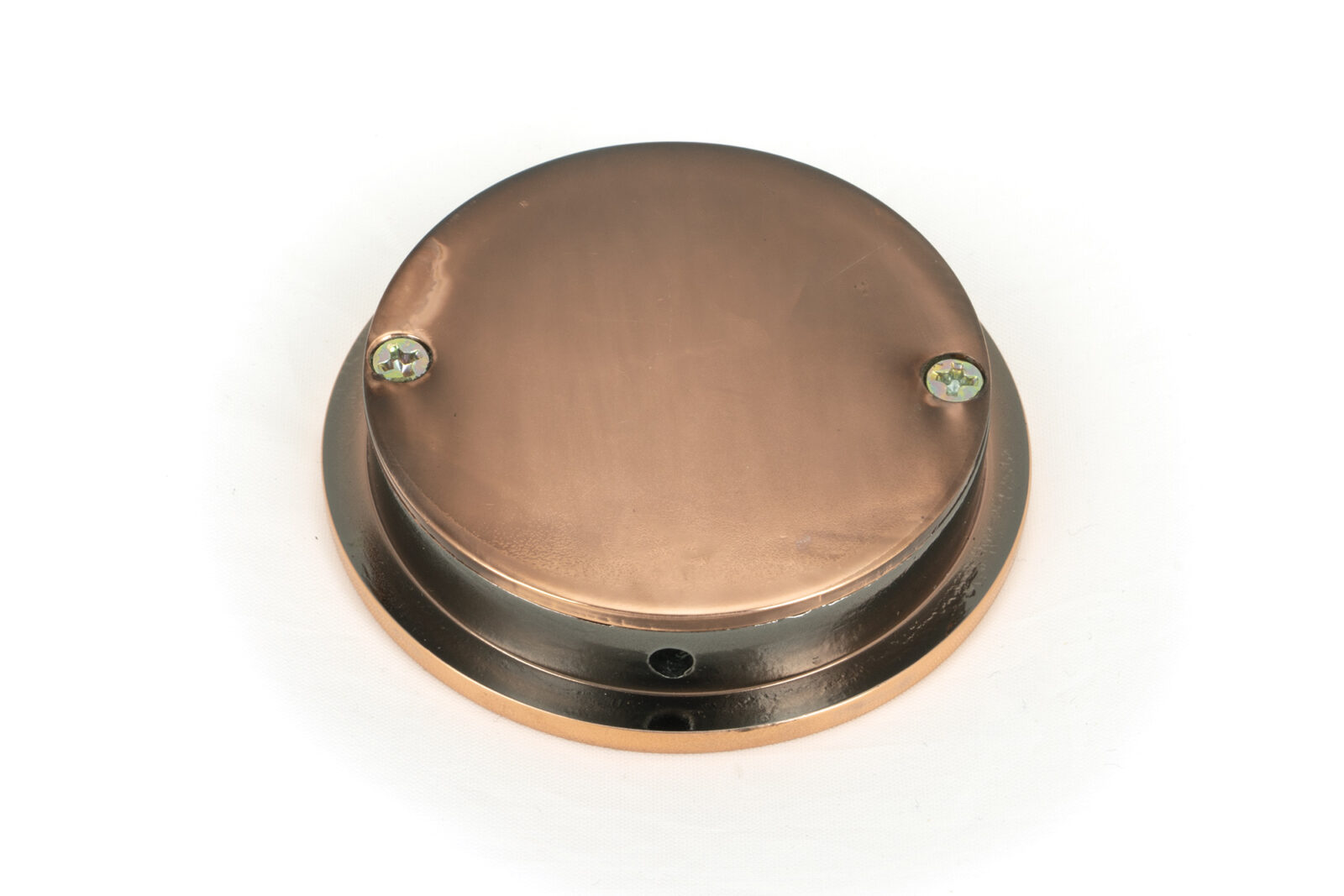 polished bronze 60mm plain round pull