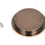 polished bronze 75mm plain round pull