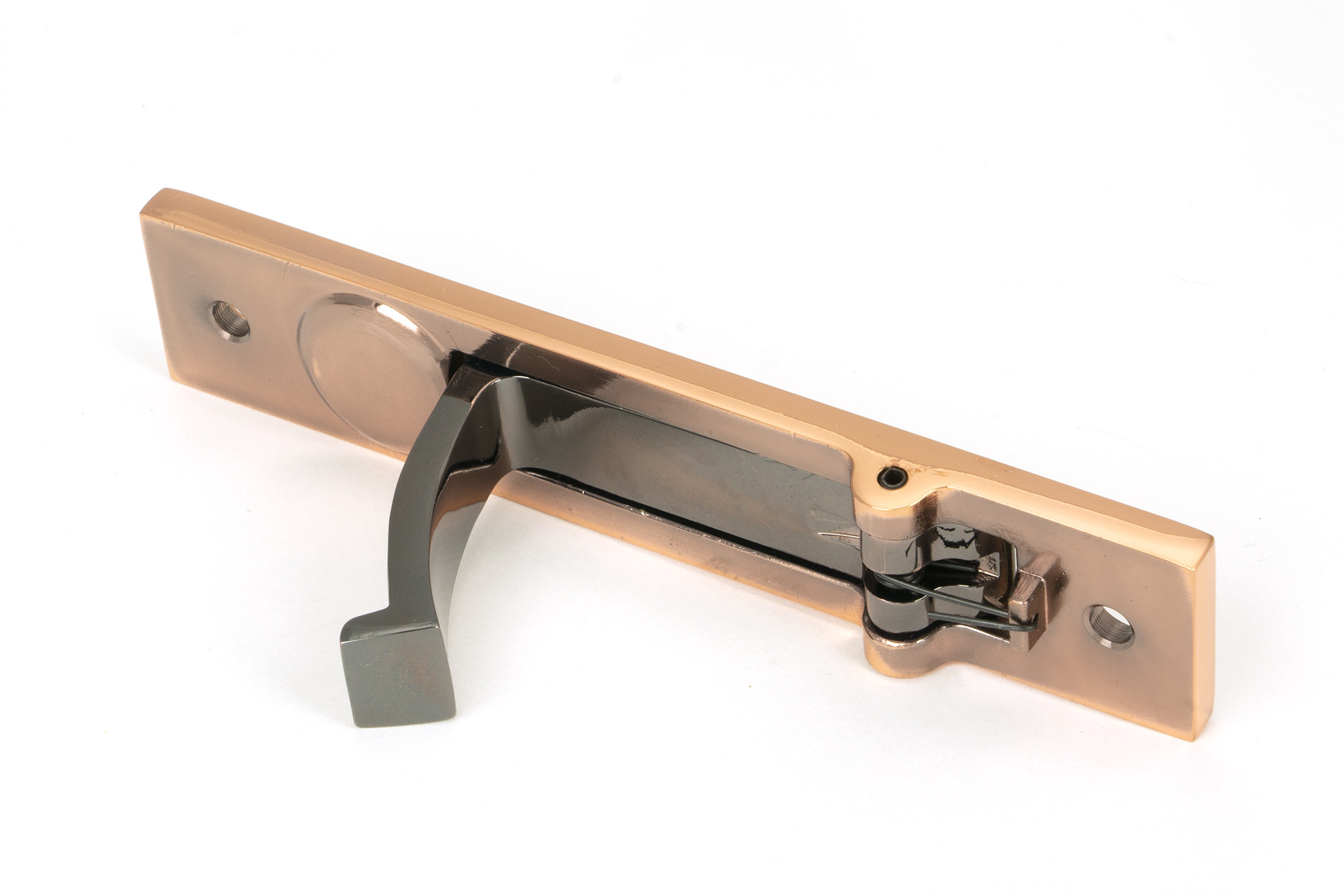 polished bronze 125mm x 25mm edge pull