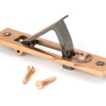 polished bronze 125mm x 25mm edge pull