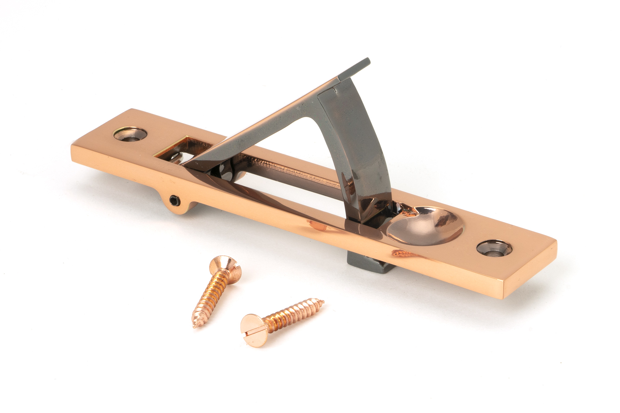 polished bronze 125mm x 25mm edge pull