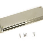 polished nickel 175mm art deco rectangular pull