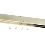 polished nickel 250mm art deco rectangular pull