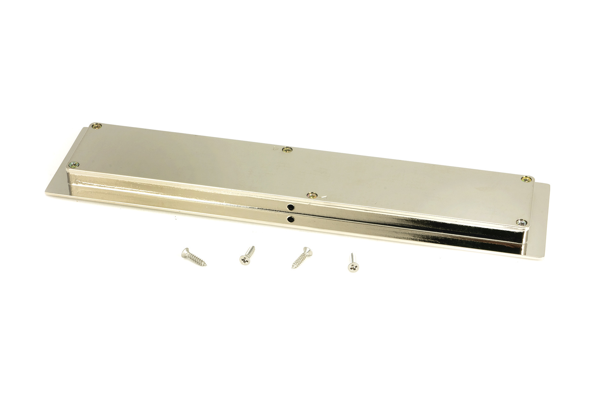 polished nickel 250mm art deco rectangular pull
