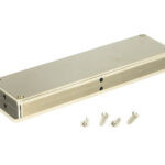 polished nickel 175mm plain rectangular pull