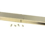 polished nickel 250mm plain rectangular pull