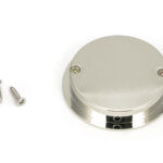 polished nickel 60mm art deco round pull