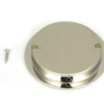 polished nickel 75mm art deco round pull