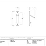 polished nickel 125mm x 25mm edge pull