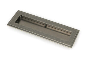 pewter 175mm art deco rectangular pull