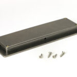 pewter 175mm plain rectangular pull