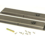 pewter 250mm art deco rectangular pull privacy set