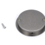 pewter 60mm art deco round pull