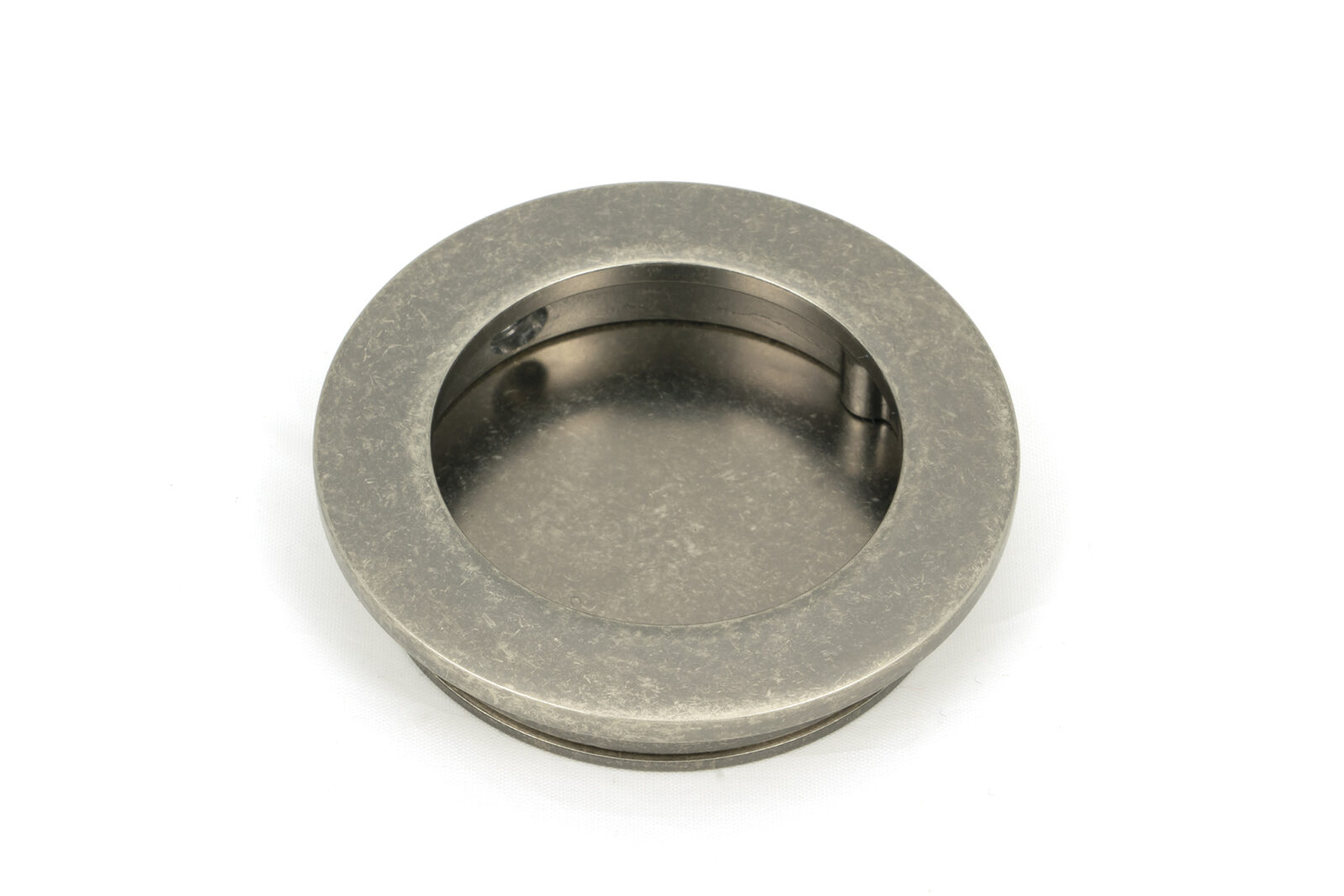 pewter 60mm plain round pull